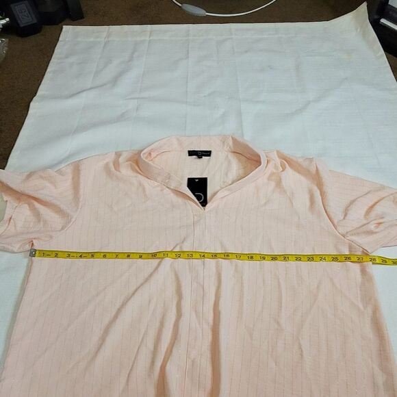 Fred David Tie Front Top Size 2X - Picture 7 of 9